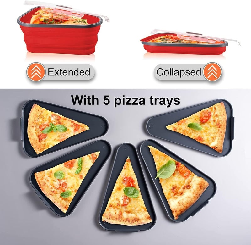 Jukmen Portable and Collapsible Silicone Container Store Food Waste Reduce Food Waste Smooth and Easy to Clean Prevent Slices from Sticking Safe Airtight Storage Durable and EcoFriendly - Image 3
