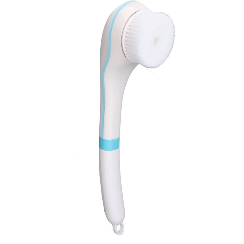 Electric Shower Brush Long Handle Waterproof Deep Cleansing Body Scrubber - 4 Rotating Brush Heads Comfortable Massage Back Scrubber for Home Spa Experience - Image 4