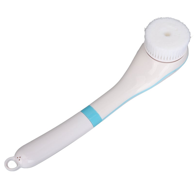 Electric Shower Brush Long Handle Waterproof Deep Cleansing Body Scrubber - 4 Rotating Brush Heads Comfortable Massage Back Scrubber for Home Spa Experience - Image 5