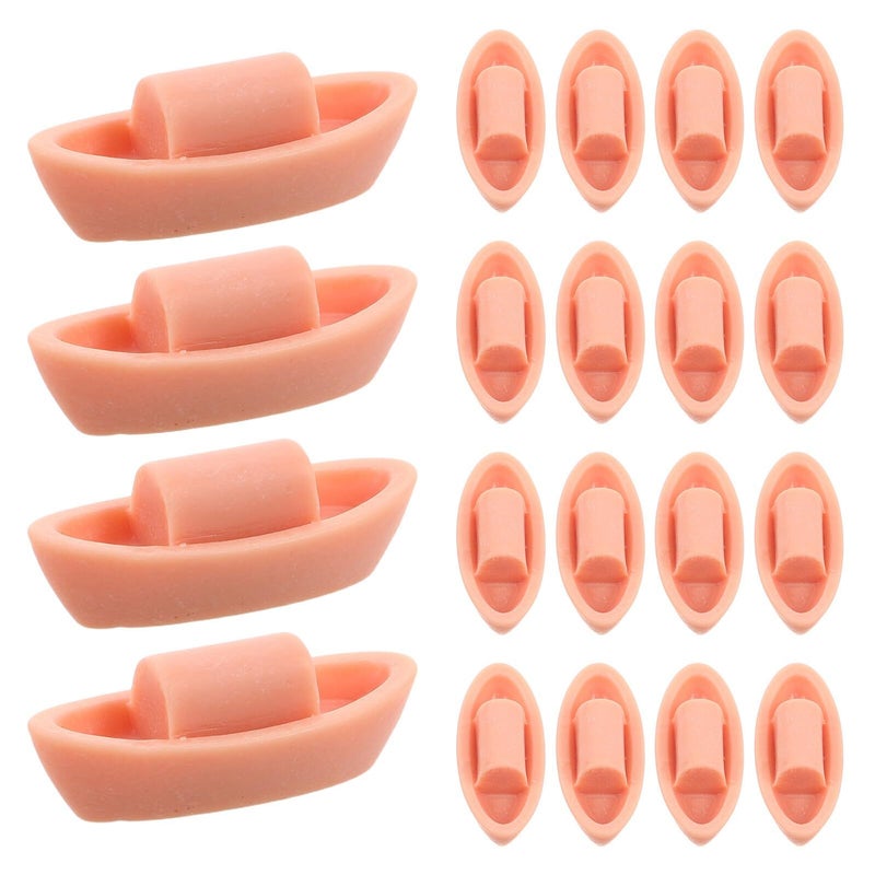 Resin Miniature Fishing Boat Figures 50pcs Small Sailing Model Home Office Ornament - Image 2