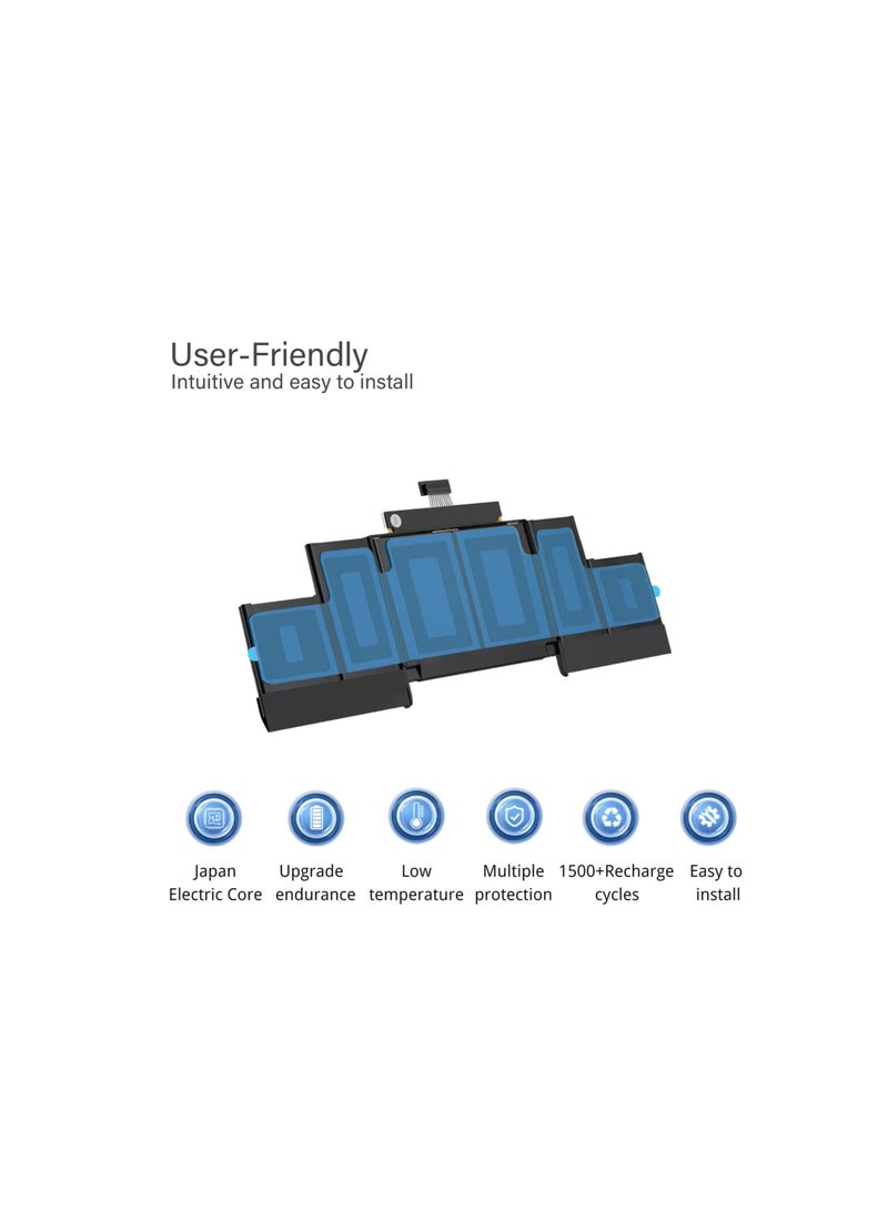 Terabyte Replacement Battery for MacBook Pro 15 Inch, Retina A1398 (Late 2013, Mid 2014, Early 2015) 8440mAh, Compatible with A1494 A1618, EMC 2745 2881 2909 2910 - Image 4