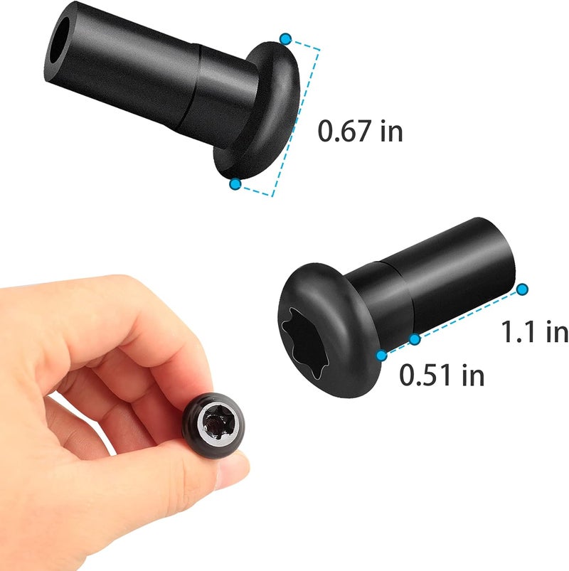 NDRUSH Door Hinge Nuts Anti-Rust Hinge Lock for Jeep Wrangler and Gladiator - Image 3