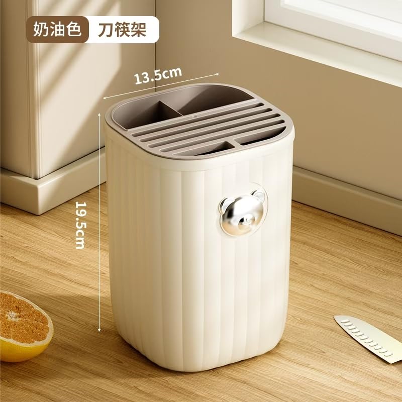 Furret Bear Nordic Simple MultiFunctional Desktop Chopstick Storage Box for Home Living Room Dining Room Kitchen Knife Rack Good Look and Morden Look - Image 4