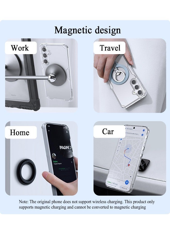 Nillkin Clear Magnetic Case for Samsung Galaxy A55 5G, Transparent Shockproof and Drop-Proof Hard PC and Soft TPU Phone Cover - Image 5