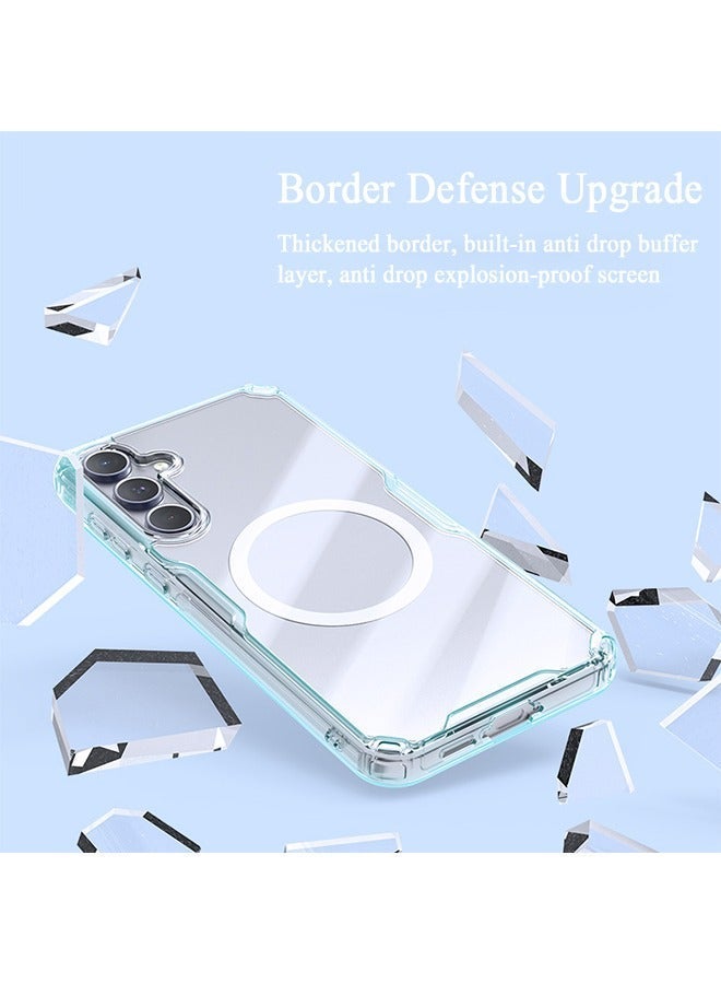 Nillkin Clear Magnetic Case for Samsung Galaxy A55 5G, Transparent Shockproof and Drop-Proof Hard PC and Soft TPU Phone Cover - Image 4