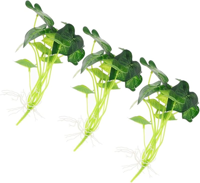 Green Silk Artificial Leaves Stems Set Of 3 For Home Table Centerpiece Indoor Decor - Image 1