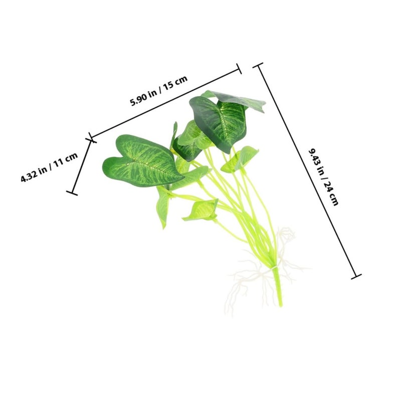 Green Silk Artificial Leaves Stems Set Of 3 For Home Table Centerpiece Indoor Decor - Image 3