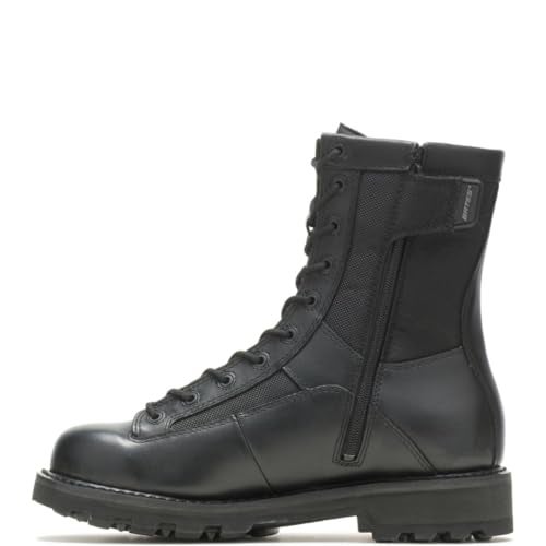 Bates Men's 8" DuraShock Lace-to-Toe Side Zip Work Boot, Dark Black, 12 M - Image 5