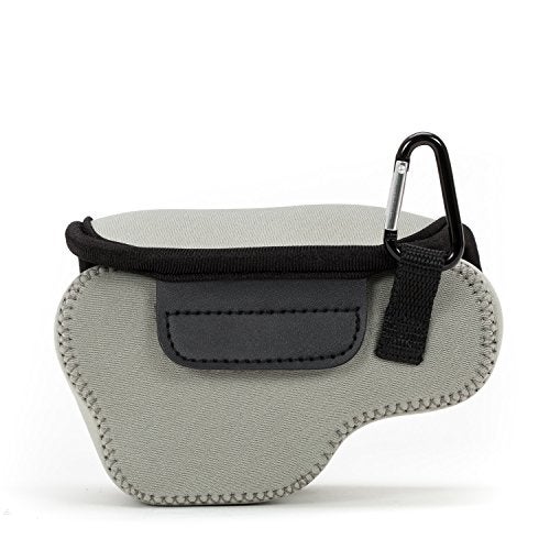 MegaGear MG064 Ultra Light Neoprene Camera Case Compatible with Sony Alpha A6400, A6500, A6300, A6000 (16-50 mm)-Gray (Model: MG065) - Image 5
