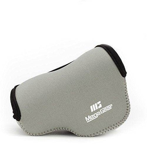 MegaGear MG064 Ultra Light Neoprene Camera Case Compatible with Sony Alpha A6400, A6500, A6300, A6000 (16-50 mm)-Gray (Model: MG065) - Image 1