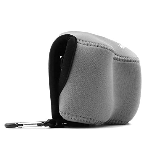 MegaGear MG064 Ultra Light Neoprene Camera Case Compatible with Sony Alpha A6400, A6500, A6300, A6000 (16-50 mm)-Gray (Model: MG065) - Image 3