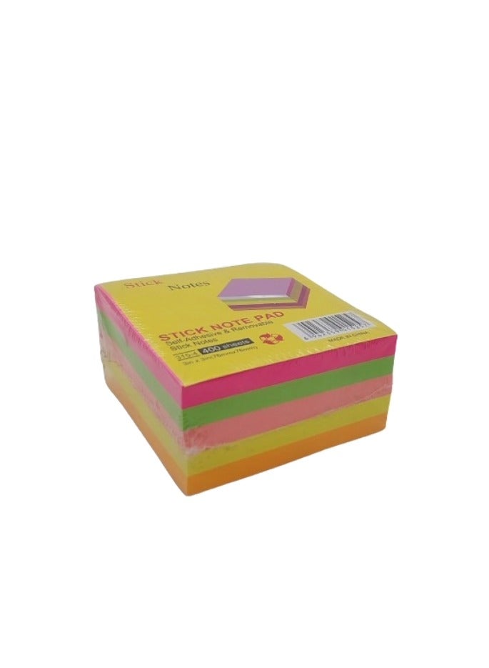 Post It (5 Pack) Sticky Notes 3x3 Inches,Bright Colors Self-Stick Pads, Easy to Post for Home, Office, Notebook - Image 2