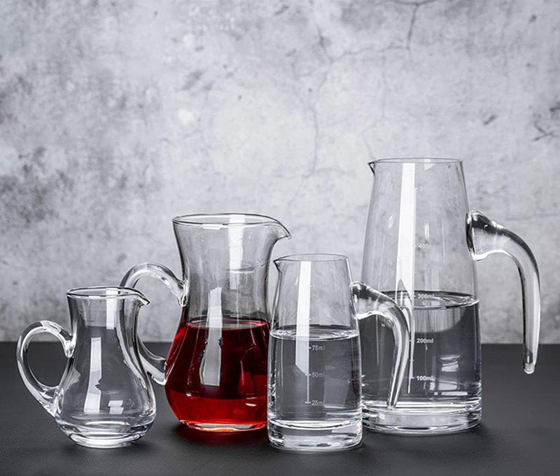 Mozacona 2pcs Glass Creamer Pitcher Sauce Serving Pitcher Milk Creamer Jug,100ml - Image 2