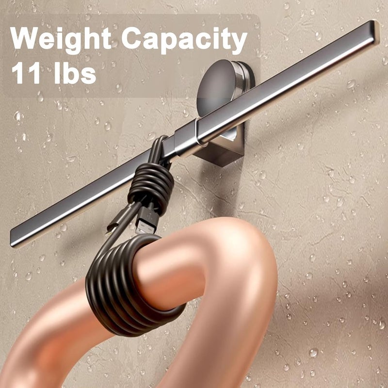 Excefore 40 cm Suction Cup Towel Bar, Adjustable 16 Inch Adhesive Towel Rack, No-Drill Wall Mounted Towel Holder for Bathroom, Kitchen, Toilet, Shower, and Door - Image 3