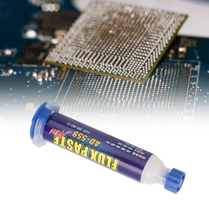 SCHOFIC UV-559 No-clean Halogen-free Soldering Flux Paste for Electronics, BGA Repair, 10mL Syringe - Image 5