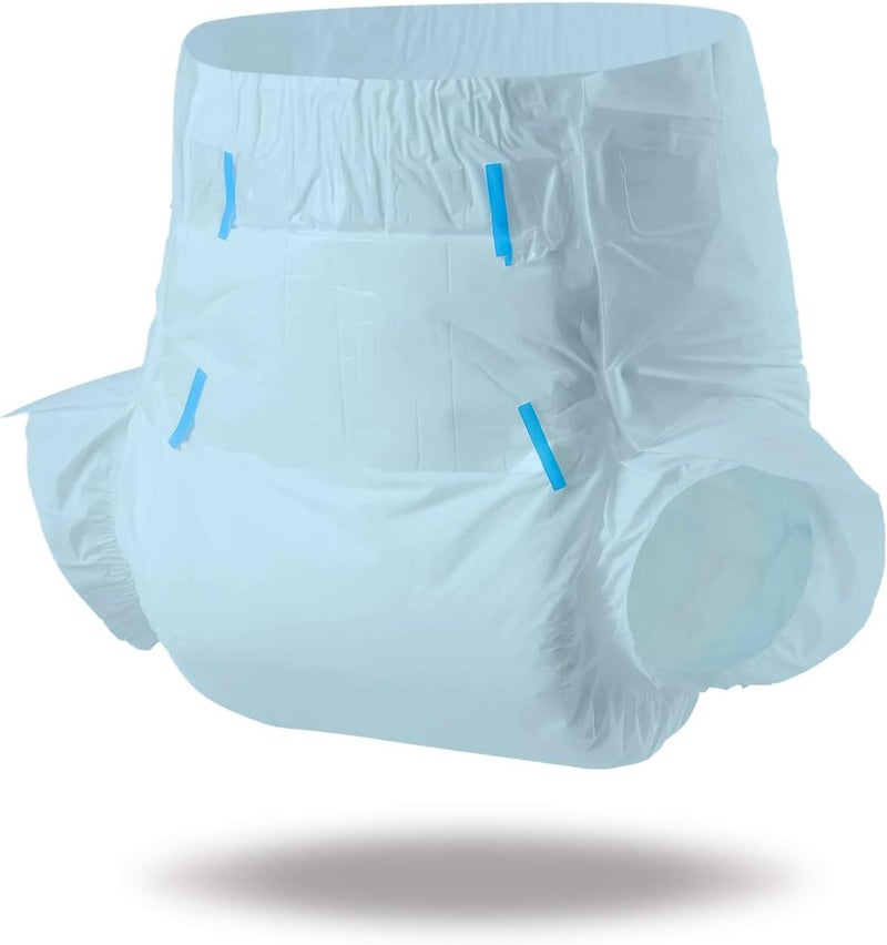 CutiePlusU Disposable Adult Diaper Heavy Absorption Dry Surface Adult Diapers All Night Blue 10 Pieces Large 3646 - Image 2