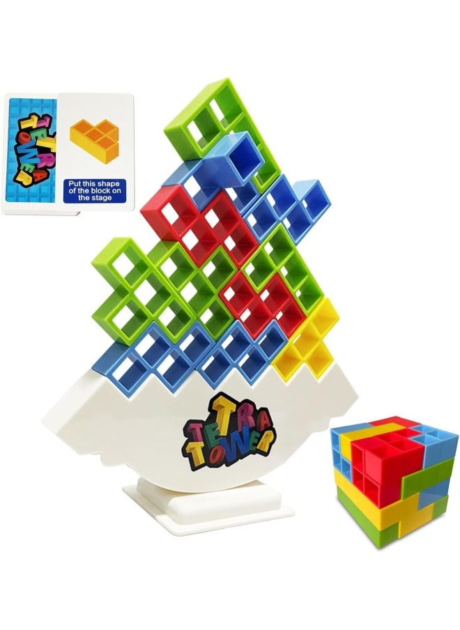 Premify Tetra Tower Balance Game, Building Blocks | Balancing Stacking Toys | Parent-Child Interactive Toy, Swing Stack Balance Toy For Kids, Balance Building Toy For Family, Parties, Travel  - Image 1
