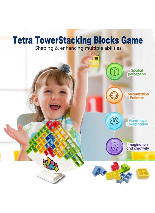 Premify Tetra Tower Balance Game, Building Blocks | Balancing Stacking Toys | Parent-Child Interactive Toy, Swing Stack Balance Toy For Kids, Balance Building Toy For Family, Parties, Travel  - Image 4