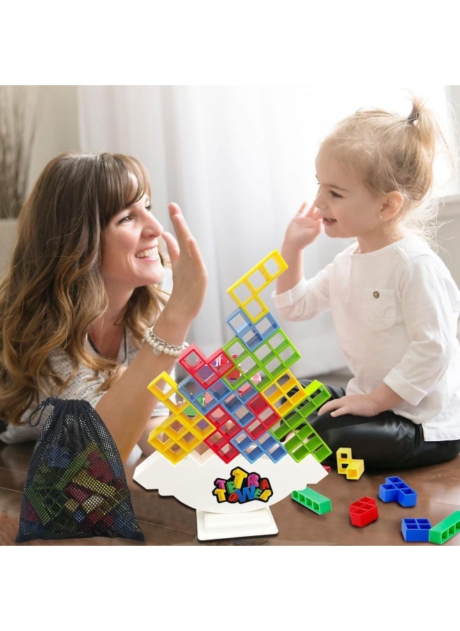 Premify Tetra Tower Balance Game, Building Blocks | Balancing Stacking Toys | Parent-Child Interactive Toy, Swing Stack Balance Toy For Kids, Balance Building Toy For Family, Parties, Travel  - Image 5