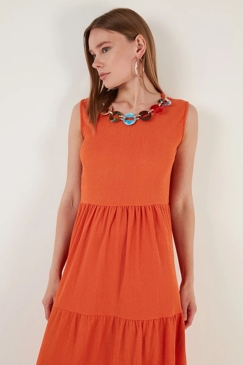 ليلا A-Line Sleeveless Dress