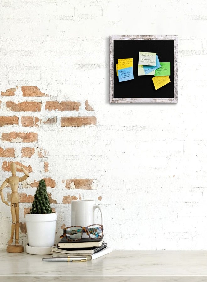 Aitakatta Black Felt Bulletin Board, Small Decorative Hanging Bulletin Boards for Walls with White Wooden Frame, 11.8"x8.6" Pin Board Vision Board for Office Home Kitchen School with Pins(2230,BK,1p) - Image 4