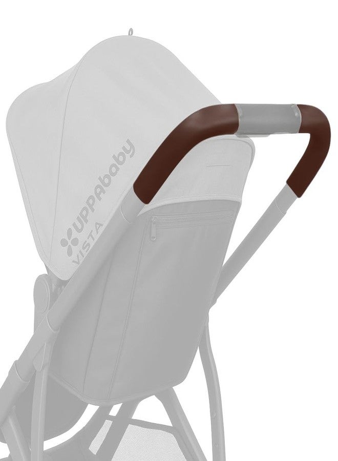 PROTEC TIF | Dark Brown Synthetic Leather Handlebar Covers Compatible with UPPAbaby Vista (V2 & V3, 2019-2020) – Premium Protective Grip Sleeves, Durable & Scratch-Resistant - Image 1