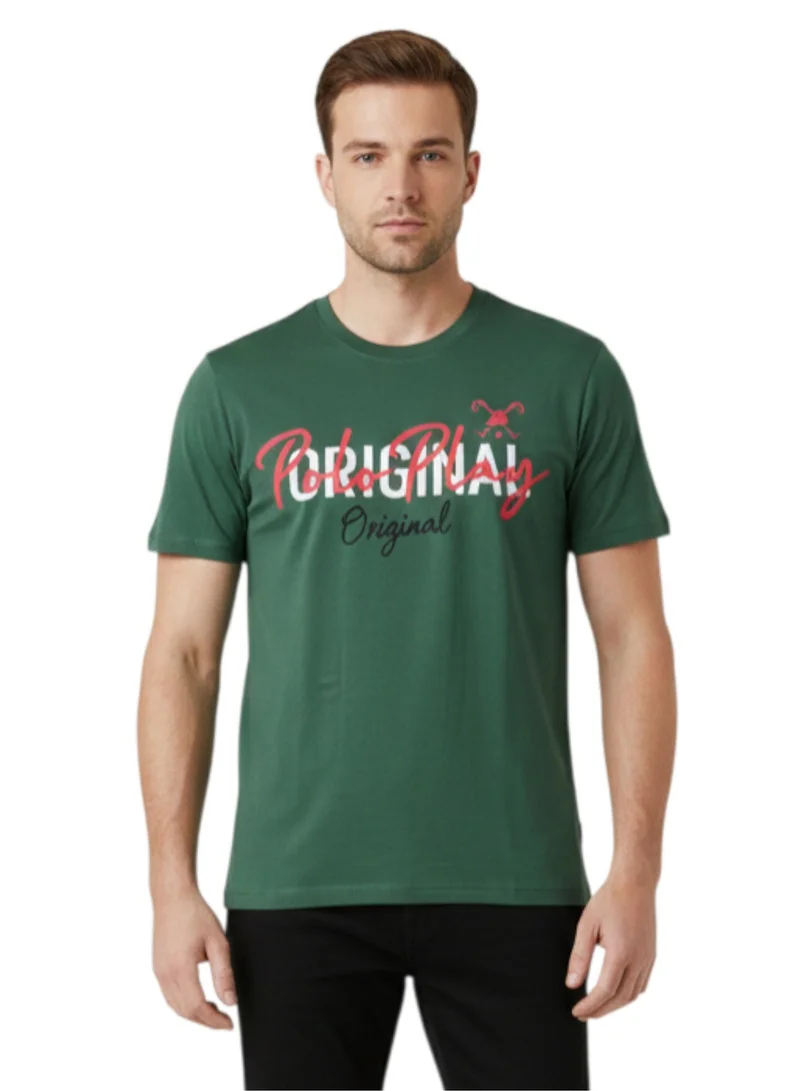 Polo Play Mens Graphic T-shirt -GREEN