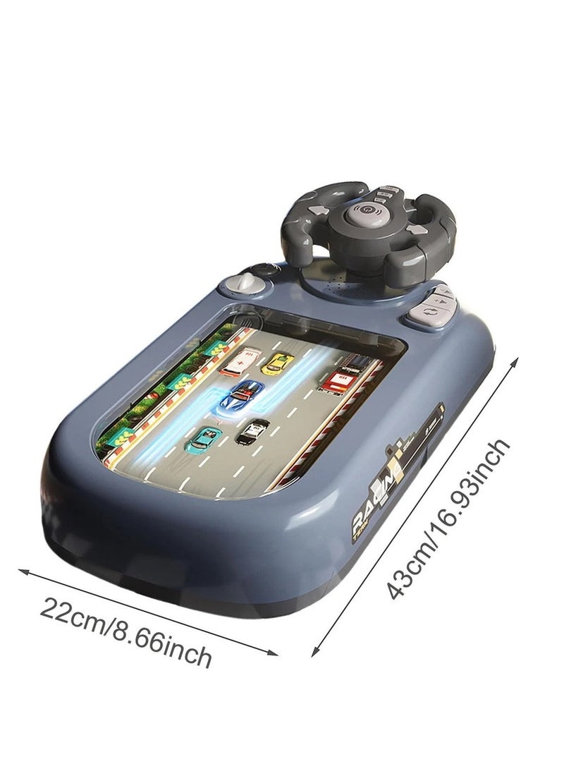 Simulation Driving Steering Wheel Musical Steering Wheel Toys for child, Toddler Simulated Driving Racing Car Game with Sound Age 3+ Year Old, Interactive Educational Learning Race Car Toy for Boys - Image 2