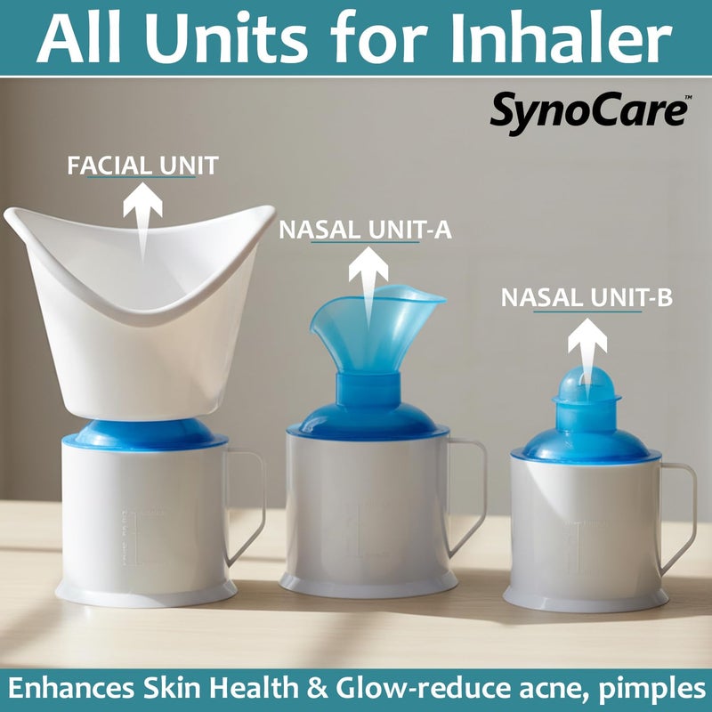SYNOCARE 3 in 1 Steamer for Cold & Cough | Sauna Steamer & Vaporizer for Skin & Face Steam, Steam Inhaler & Vaporizer Machine | Facial Steamer for Cough, Congestion & Sinus Relief for Adult & Kids - Image 4