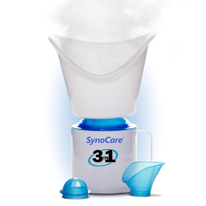 SYNOCARE 3 in 1 Steamer for Cold & Cough | Sauna Steamer & Vaporizer for Skin & Face Steam, Steam Inhaler & Vaporizer Machine | Facial Steamer for Cough, Congestion & Sinus Relief for Adult & Kids - Image 1