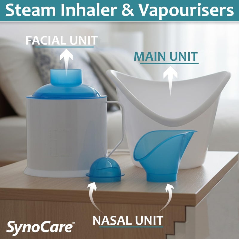 SYNOCARE 3 in 1 Steamer for Cold & Cough | Sauna Steamer & Vaporizer for Skin & Face Steam, Steam Inhaler & Vaporizer Machine | Facial Steamer for Cough, Congestion & Sinus Relief for Adult & Kids - Image 2