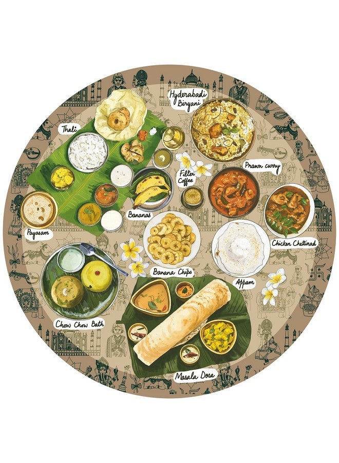 Webby Kid Noozles South Indian Food Wooden Puzzle, 70 Pcs For Boys And Girls - Image 2