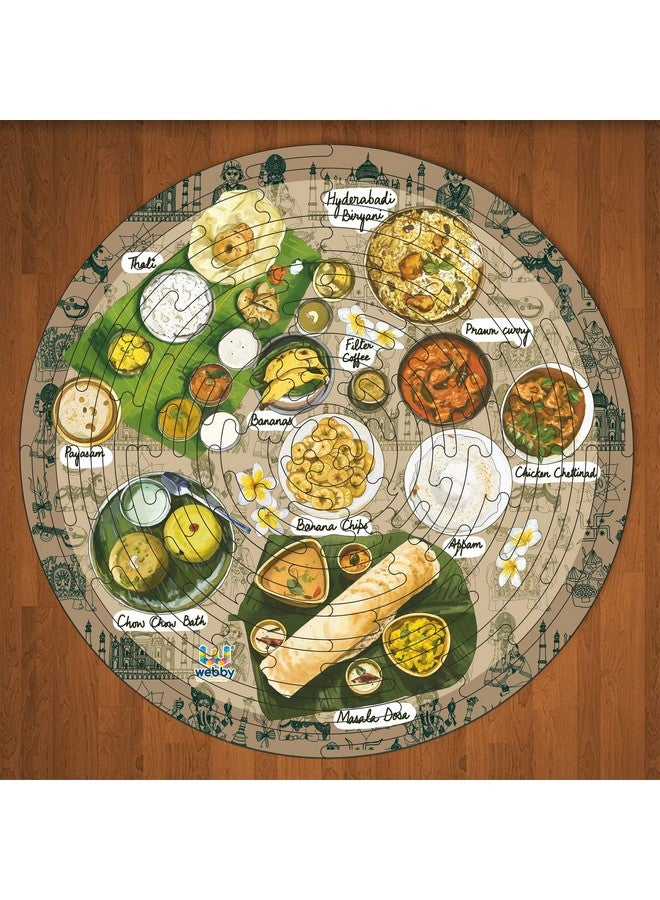 Webby Kid Noozles South Indian Food Wooden Puzzle, 70 Pcs For Boys And Girls - Image 4