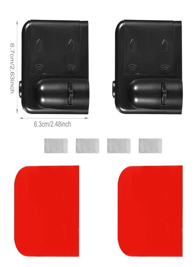 BTFO 2pcs Car Door Lights Logo Projectors, Angel Wings Car Door Projector Lights No Drill Side Door Step LED Welcome Courtesy Lights Fit for All Car Models - Image 2