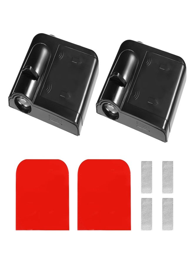 BTFO 2pcs Car Door Lights Logo Projectors, Angel Wings Car Door Projector Lights No Drill Side Door Step LED Welcome Courtesy Lights Fit for All Car Models - Image 1