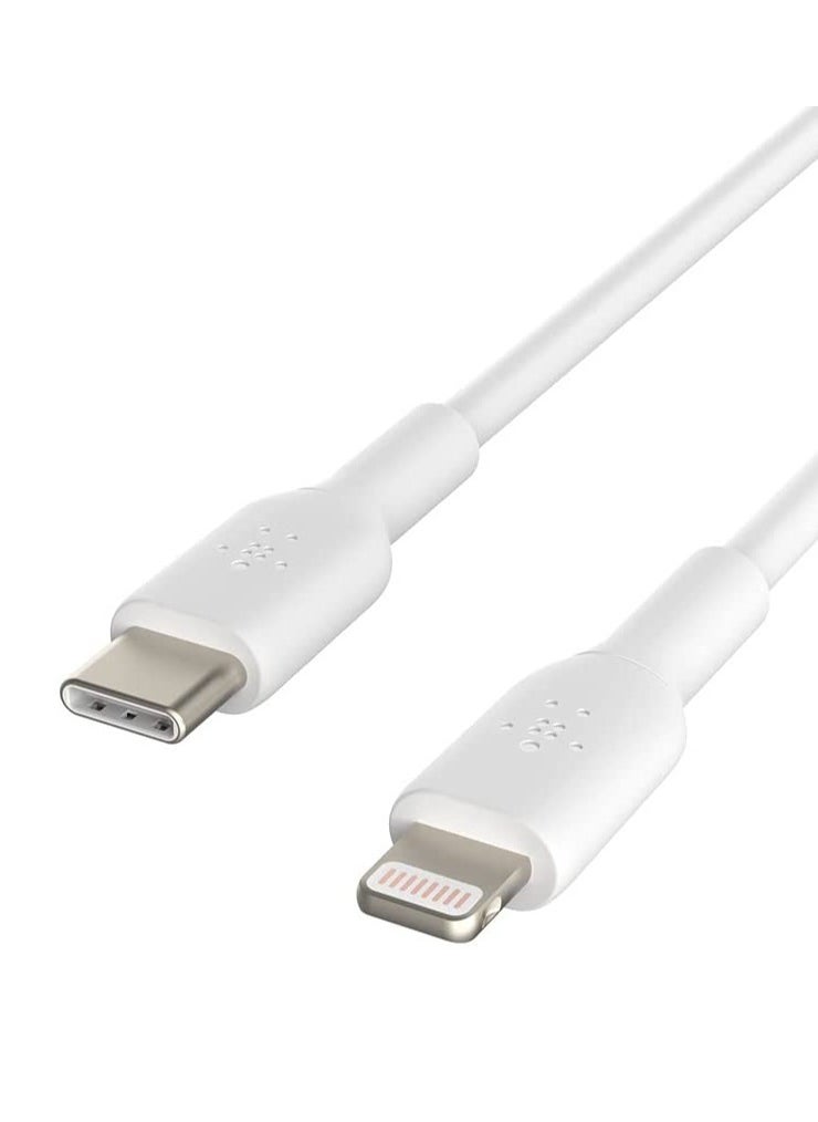 ELTRAZONE - USB-C to Lightning Cable (iPhone Fast Charging Cable for iPhone 14, 13, 12 or earlier) Boost Charge MFi-Certified iPhone USB-C Cable (White, 1m) - Image 1