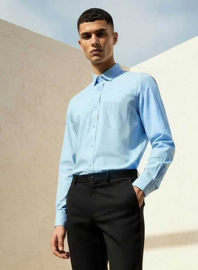 Splash FAV Men Regular Fit Collared Philaphil Long Sleeve Shirt