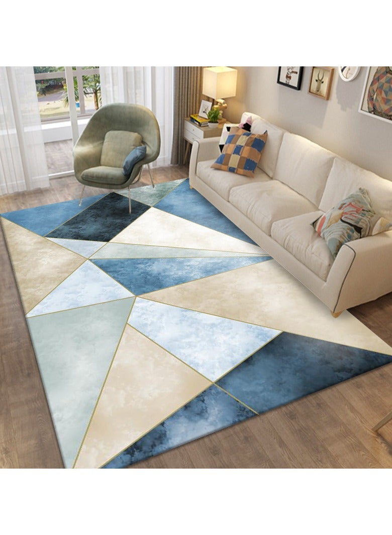 Loquat سجادة بأسلوب مينيماليستي مصنوعة من ألياف البوليستر القابلة للغسل في الغسالة