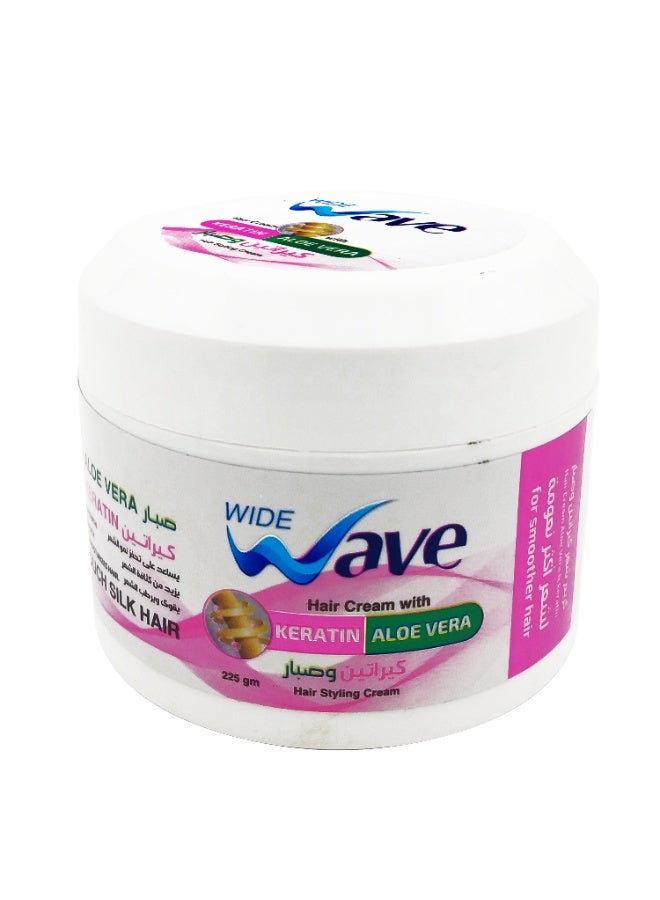 Wide Wave Hair Cream With Aloe Vera & Keratin - 225GM - Image 1