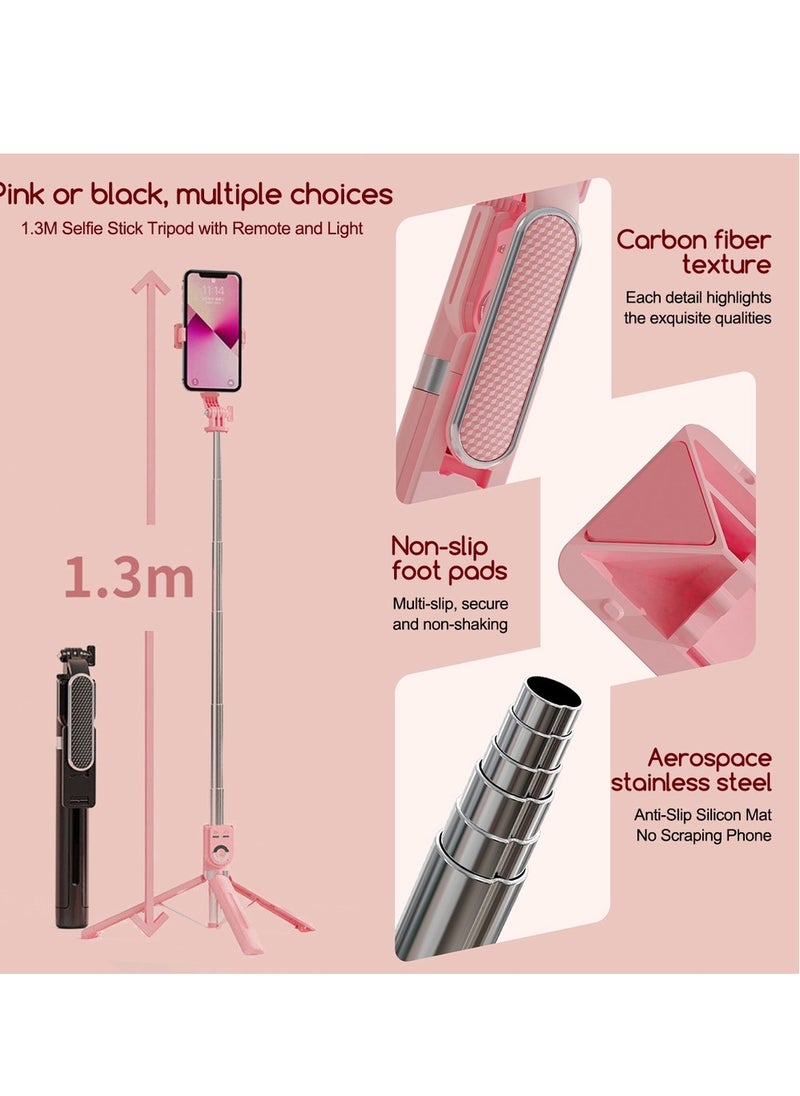 Generic - Multifunctional Tripod Selfie Stick, Universal Mobile Phone Selfie Stick With Bluetooth Remote Control, Retractable, 360° Rotatable，For Outdoor Travel, Camping, Parties - Image 1