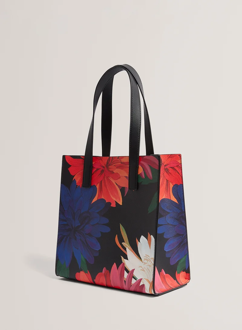 تيد بيكر Printed Dahlia Small Icon Tote