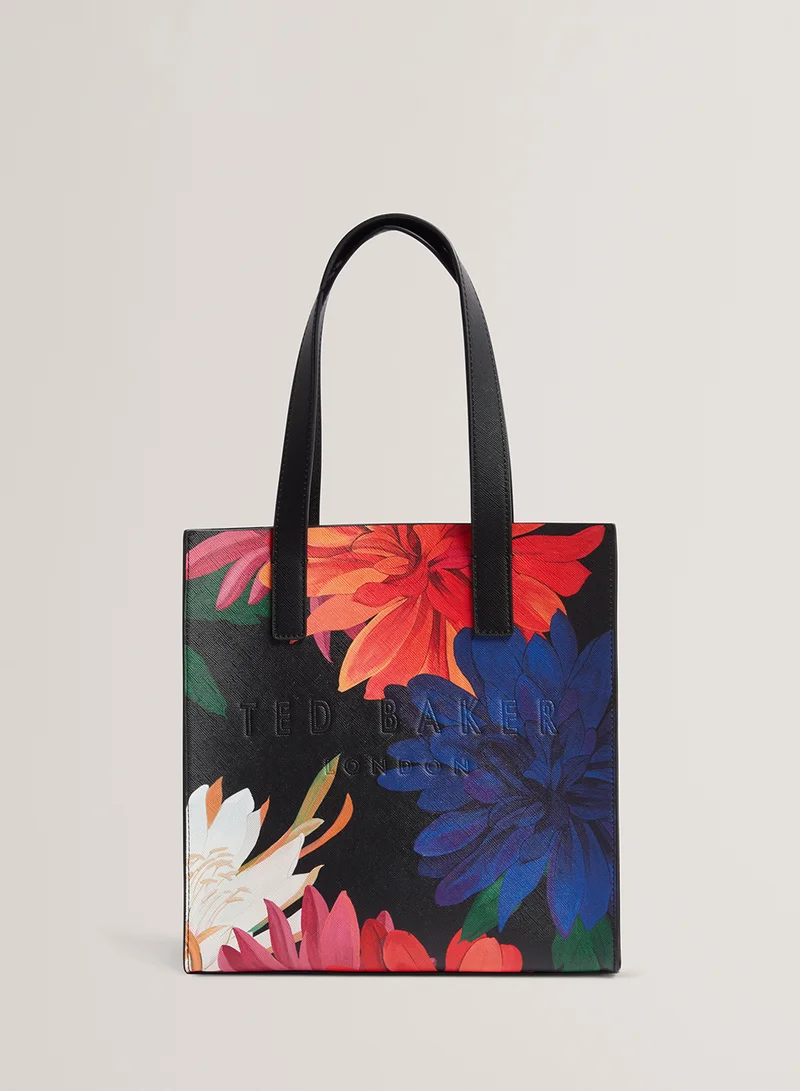 تيد بيكر Printed Dahlia Small Icon Tote