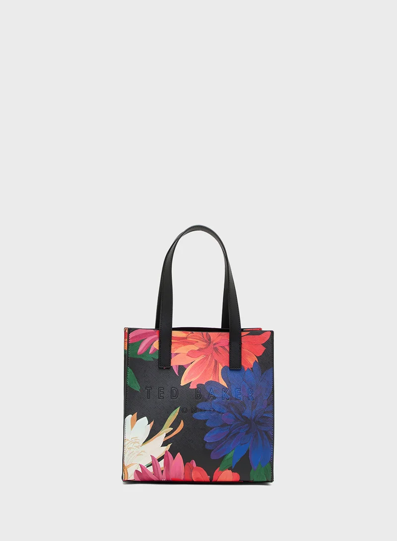 Ted Baker Printed Dahlia Small Icon Tote
