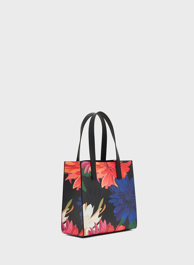 Ted Baker Printed Dahlia Small Icon Tote  - Image 3