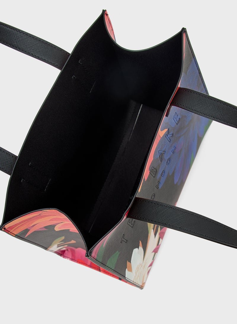 Ted Baker Printed Dahlia Small Icon Tote  - Image 5