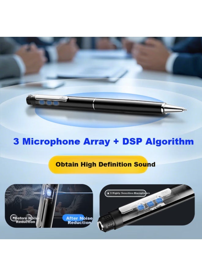 aigo Aigo Smart Pen-Style Voice Recorder 32Gb R8833, Professional High-Definition Noise Reduction Portable One-Button Recorder, For Learning, Training, Business Meetings, Interviews, And Quick Note-Taking - Image 1