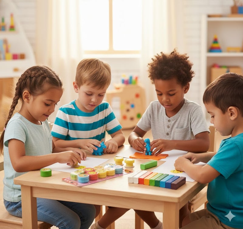MindFit 10-Piece Smiley Face Stamp Set for Kids - Image 3