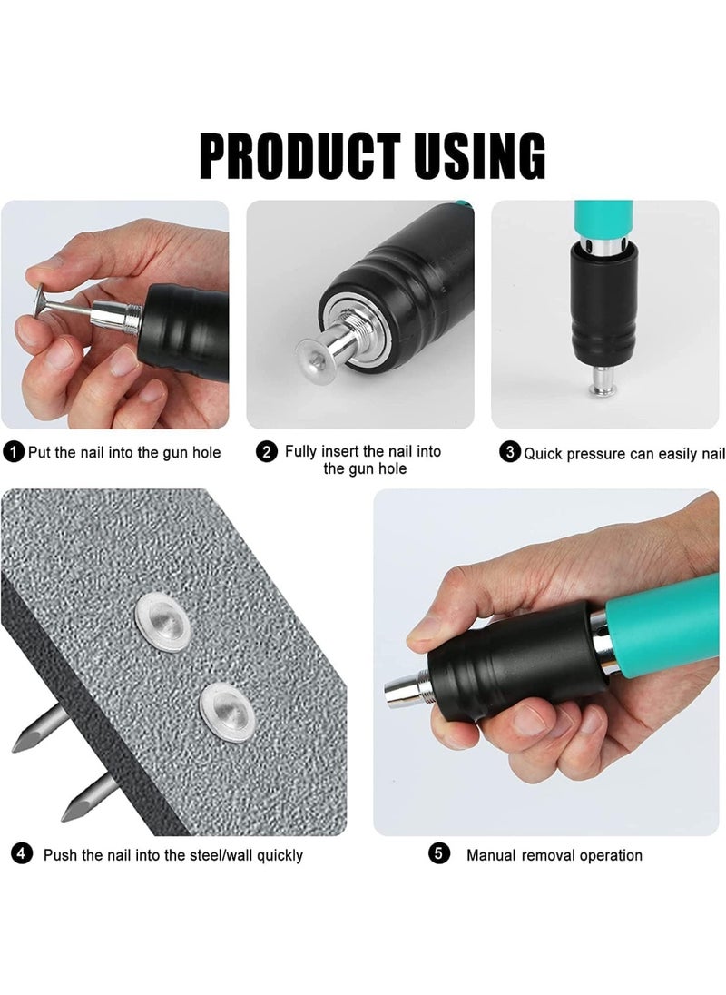 SUKILO Manual Concrete Nail Gun | Mini Nail Wall Fastening Tool for Cement & Brick | Portable Steel Nail Shooter for Woodworking & Household Use  - Image 4