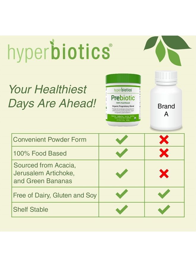 Hyperbiotics Vegan Organic Prebiotic Powder | Unflavored Fiber Supplement | Supports Healthy Digestion & Growth of Beneficial Gut Bacteria | Jerusalem Artichoke and Acacia | 54 Servings - Image 5