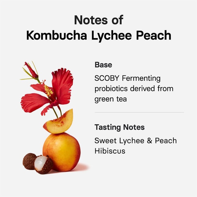 OSULLOC Kombucha Tea LycheePeach Powdered Mix - Image 4